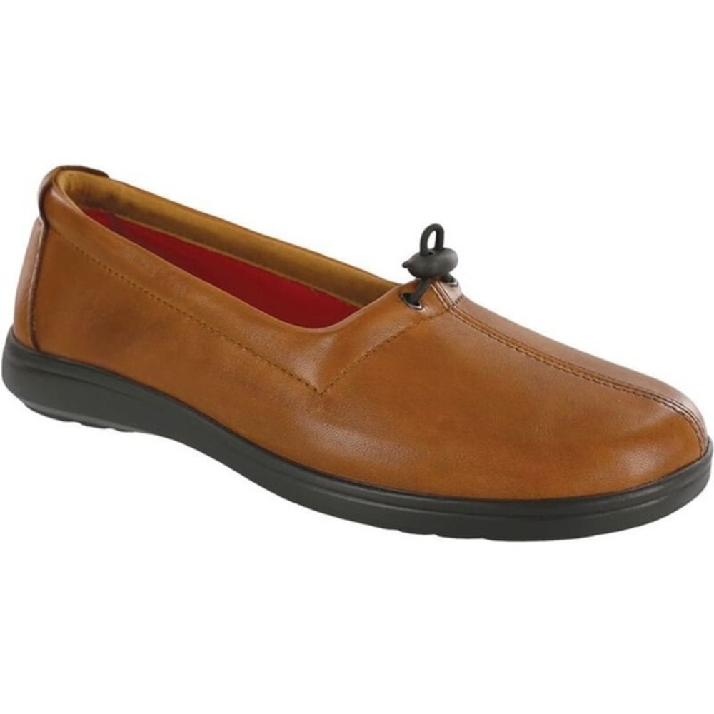 SAS Womens Funk Active Slip On Loafer‎ Shoes Size 6 British Tan Brown Comfy Work